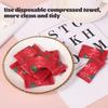 100 Pcs Mini Compressed Towels, Disposable Face Compressed Towel, Compressed Hand Wipe, Camping towel, Portable Compressed Coin Tissue for Travel/Home/Outdoor Activities (Individual packaging) view 3