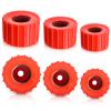 Hotop 6 Pieces Copper Pipe Cleaners Include 12 Inch, 34 Inch, 1 Inch Handy Sized Plumber, Tube Cleaning Brush, Red Different Size Copper Pipe Cleaner (3 Size) view 1