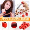 Hotop 6 Pieces Copper Pipe Cleaners Include 12 Inch, 34 Inch, 1 Inch Handy Sized Plumber, Tube Cleaning Brush, Red Different Size Copper Pipe Cleaner (3 Size) view 4