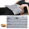 Romfox Microwavable Heating Pad for Pain Relief, Moist Heat for Menstrual Cramps, Muscles, Joints, Back, Neck and Shoulders, Heat Compress Pillow, for Both Hot and Cold Therapy (Grey - Unscented) view 1