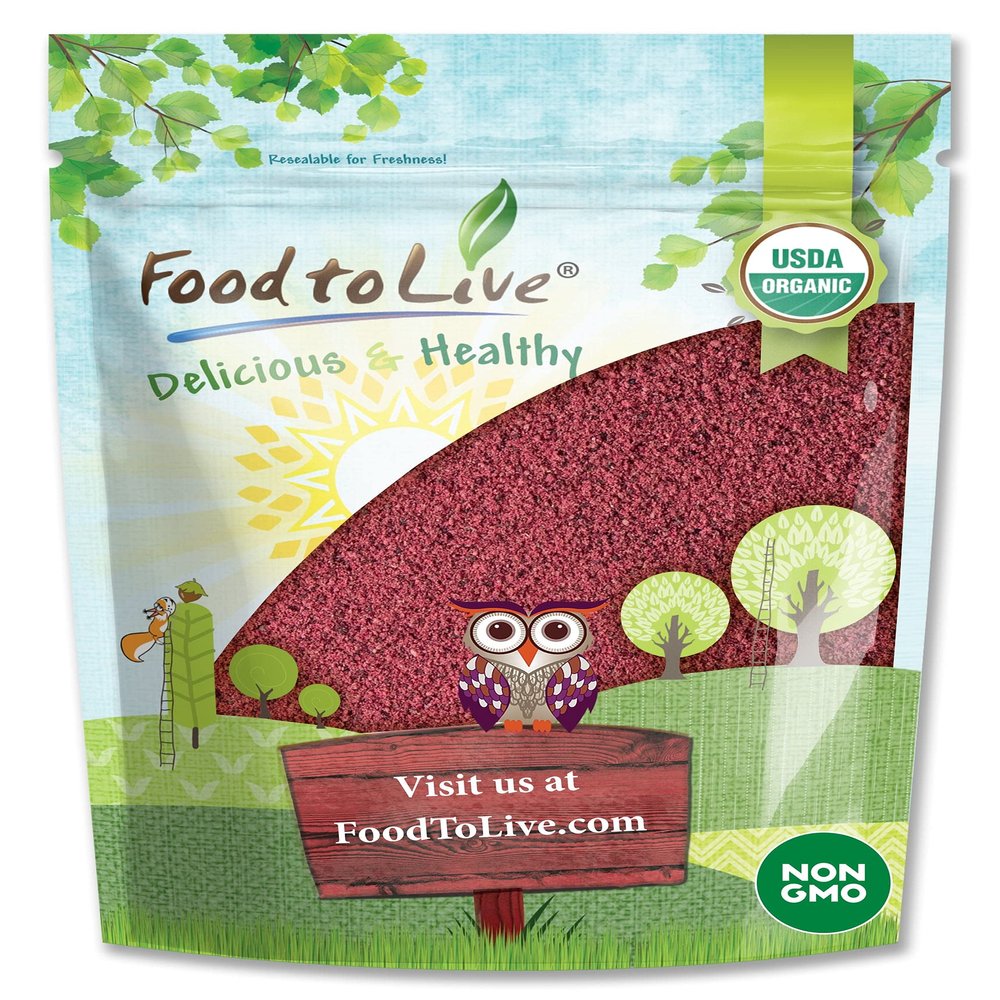 Food to Live Organic Blueberry Juice Powder, 2 Pounds - Non-GMO, Unsulfured, Raw, Vegan, Bulk, Great for Juices, Smoothies, and Instant Breakfast Drinks, Contains Maltodextrin, No Sulphites