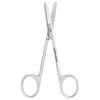 Suture Stitch Scissors 4.5" with Crescent Delicate Hook- Perfect for Suture Removal, First Aid, EMS Training and More Premium Quality Instrument- Stainless Steel (Silver) view 2