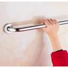 LSXIAO-Wall Art Shower Safety Handle, Stainless Steel Grab Rail, Bathroom Balance Bar, Polished Finish Including Screws for Tub, Handicap, Elderly, Injury (Color : Silver, Size : 150cm) view 2