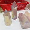 1pc 700g-900g Wholesale Natural Aura Rose Titanium Quartz Crystal Point Towers view 4