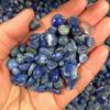 500g 7mm-9mm Polished Natural Quartz Healing Stone Lapis Lazuli Gravel Blue Crystal Tumbled Stones view 1