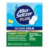 Alka-SELTZER Plus Severe Night Cold PowerFast Fizz Effervescent Tablets, Cold Medicine for Nasal Congestion, Headaches, Cough, Body Aches and More, 20 Count, Packaging May Vary view 1