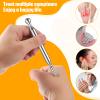 Stainless Steel Acupressure Bar Massage Pen Manual Acupressure Pen-Deep Tissue Massage Tool Relaxing Acupuncture Tools Massage Tools for Full Body Relaxing view 3