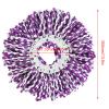 Alvinlite Rotating Mop Replacement Head Round Head Microfiber Rotary Mop Replacement Set Magic Rotation 360(Purple-White) view 2