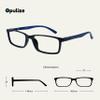 OPULIZE SEE Reading Glasses with Blue Light Blocking for Women and Men, Narrow Frame, Spring Hinges, Computer Gaming Glasses, Black,Turquoise +1 (Pack of 2) view 2