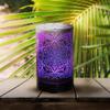 AROMAR Essential Ultrasonic Oil Diffuser Cool Mist Humidifier & Aromatherapy Metal Diffusers for Essential Oils with Auto Shut-Off and 7 Colors LED for Home and Office (Black Mandala) view 2