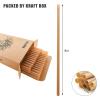 SHAUMN Biodegradable 200pcs Sugarcane Straws 8 Inch Compostable Disposable Drinking Straws Plastic Free Sturdy Smoothie Straws for Home Restaurant Parties Not Foggy view 2