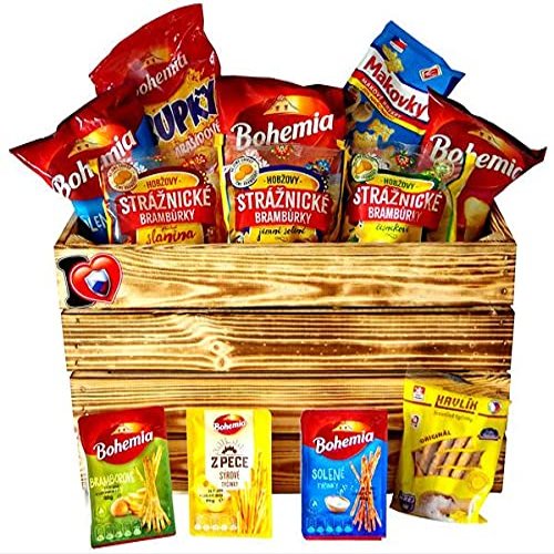 Czech Party Set Large - Czech Republic Snack Box - Original Czechia Potato Crisps