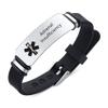ZKXXJ Medical Alert ID Bracelets for Men Women Adrenal Insufficiency - Silicone Adjustable Wristband Sos Emergency Identification Bracelet,ICE Health Alert Allergy Awareness Jewelry view 1