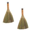 2pcs Handmade Broom Soft Small Whisk Brooms Lightweight Multi Surface Hard & Soft Floor Home Office Cleaning Dust Removal for Efficient for Home Use and Compact Spaces view 1