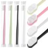 Extra Soft Toothbrush for Sensitive Gums, Micro Nano Manual Toothbrushes with 20000 Soft Floss Bristle for Pregnant Women, Elderly, Adult, Kid, Braces and Gum Recessions (Black White Green Pink) view 1