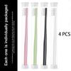 Extra Soft Toothbrush for Sensitive Gums, Micro Nano Manual Toothbrushes with 20000 Soft Floss Bristle for Pregnant Women, Elderly, Adult, Kid, Braces and Gum Recessions (Black White Green Pink) view 2