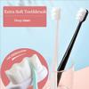 Extra Soft Toothbrush for Sensitive Gums, Micro Nano Manual Toothbrushes with 20000 Soft Floss Bristle for Pregnant Women, Elderly, Adult, Kid, Braces and Gum Recessions (Black White Green Pink) view 3