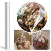 Flower Wrapping Paper 1 Roll Cellophane Wrap Transparent 2.3 Mil Cellophane Wrap Roll Packing Paper for Wedding Party Home Use Flower Shop Smooth as Skin Touch (Color : As Shown) view 2
