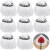 8Pack Spin Mop Replacement Head, Microfiber Mop Refills Easy Cleaning Mop Heads Replacements, 360Degree Spin Mop Refill view 1