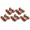 5-Pairs 10Pcs Mop Slippers for Floor Cleaning, Funny Slippers Reusable Dust Mop Head for House Office Bathroom Kitchen (Brown) view 1