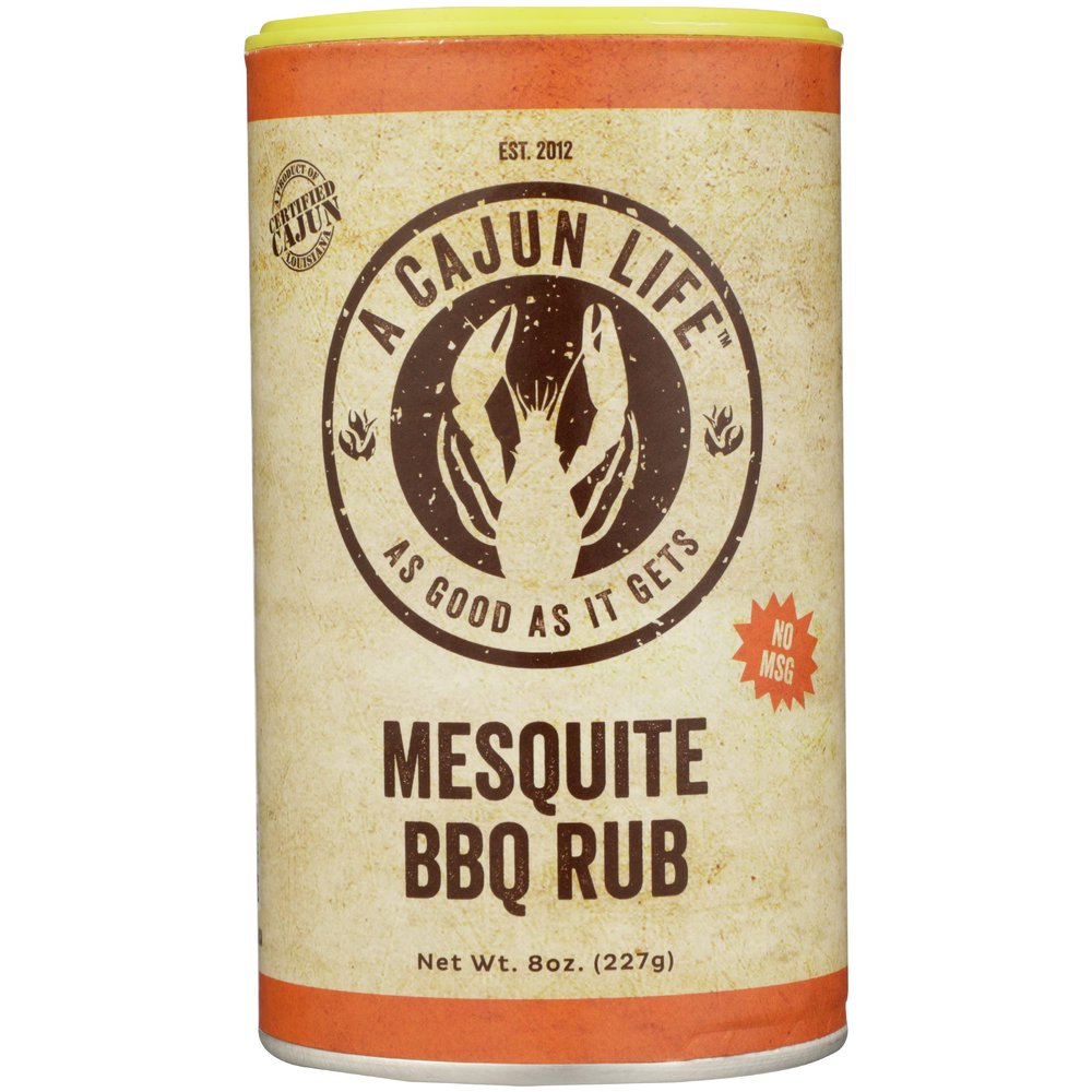 A Cajun Life Mesquite BBQ Seasoning | Authentic Certified Cajun Mesquite BBQ Seasoning Blend (Pack of 6)