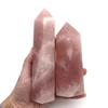 1pc 1kg-1.2kg Natural Pink Crystal Tower Healing Big Rose Quartz Point for Gift view 2