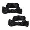 2Pcs Satin Eye Mask Sleep Mask, 157cm/62inch Adjustable Blindfold Soft Satin Eye Covers Gifts for Women for Travel, Nap, Meditation,157cm/62inch(Black) view 1