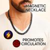 38 Titanium Magnetic Field for Pain Cross Necklace for Men Large Width Germanium Field Therapy Father's Day Christmas Gift (20(in), Black) view 2