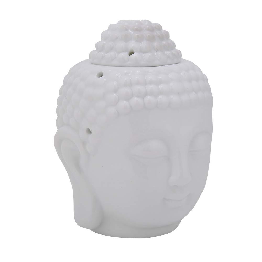 Alvinlite Aroma Diffuser, Ceramic Buddha Head Shaped Aroma Diffuser Ultrasonic Aroma Diffuser Aromatherapy Candle Holder