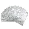 888 Display USA, Inc 50 pcs of 4 x 6 Chevron-Silver Paper Gift Bags  Shopping/Sales/Tote Bags view 2