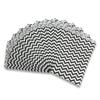 888 Display USA, Inc 50 pcs of 8 1/2 x 11 Chevron-Black Paper Gift Bags  Shopping/Sales/Tote Bags view 2