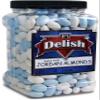Blue and White Jordan Almonds Mix by Its Delish, 3.5 lbs Jumbo Container | Kosher Almond Nut with Sweet Hard Candy Coating - Bulk Wedding Baby Boy Theme Party Favors and Candy Buffets - Vegan & Kosher view 1