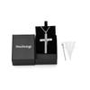 OIJH Stainless Steel Cremation Jesus Cross Memorial Pendant Necklace for Ashes Urn Funeral Jewelry view 2