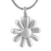 OIJH Sunflower Stainless Steel Cremation Necklace Memorial Ashes Urn Pendant for Pet/Human Funeral Jewelry-Rose_Gold_ view 3
