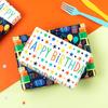 MAYPLUSS Reversible Birthday Wrapping Paper Mini Roll - 17In x 32.8Feet - Colorful Happy Birthday Lettering,Cake,Candle Pattern Kid Boys Party Gift Wrap Present Paper for Baby Shower, Holiday view 4