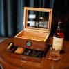 Cigar Humidor, Handcrafted Spanish Cedar Glass Top Humidor, Cigar Desktop Box Accurate Digital Hygrometer with 2 Humidor Solution(25-55 Cigars) by Jansfuren view 2