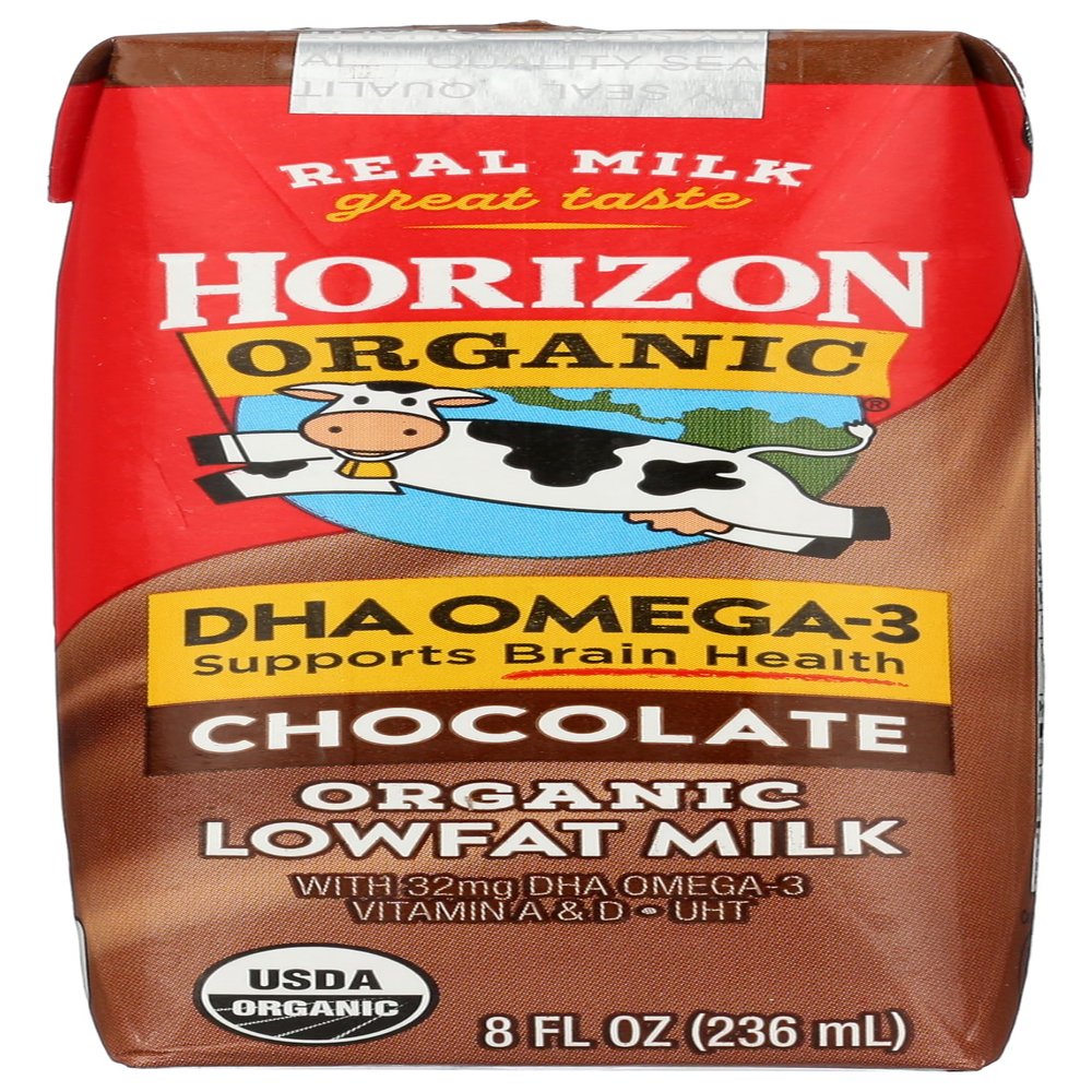 Horizon caja orgnica de leche baja en grasa, 8 onzas (paquete de 12)