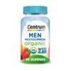 Centrum Men's Organic Multigummies, Men's Multivitamin Gummies, Organic Multivitamin for Men with Essential Nutrients for Immune Support, Energy, and Muscle Function - 90 Count view 1