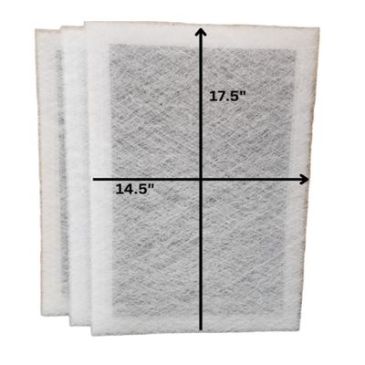 Fast-Shipped-Filters 3-16x20 Pristine Air Cleaner Replacement Filter Pads (Filter Size 14.5x17.5) White