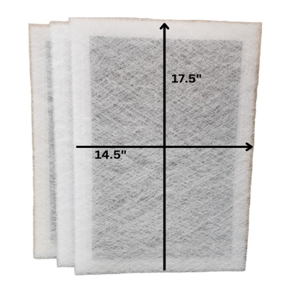 Fast-Shipped-Filters 3-16x20 Pristine Air Cleaner Replacement Filter Pads (Filter Size 14.5x17.5) White