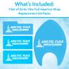 Arctic Flex Gel Replacement Packs - Ice Packs Reusable for Full Head Ice Brace - Hot & Cold Gel Pack for Injuries, Pain Relief, Swelling - Flexible Therapy Compression Wrap - Athletic, Women, Men view 3