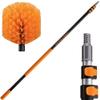 5-13 ft Cobweb Duster with Extension Pole // 20 Foot High Reach Spider Web Cleaner Cobweb Brush for Outdoor & Indoor Web Cleaning // Lightweight & Sturdy Telescopic Pole // The Ultimate Dusting Kit view 1