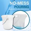 ACCUPOUR 3 Gallon Measuring Bucket with Handle - Multipurpose, Heat Resistant & Chemical Resistant, Measurements in Liters (L) and Gallons (gal) - Large Measuring Container (1 Pack) view 3