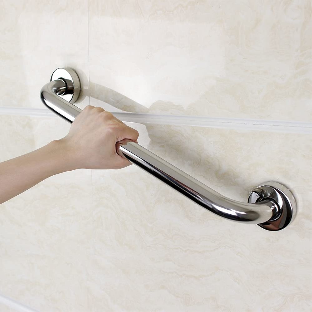 LSXIAO-Wall Art Stainless Steel Grab Bar, Bathroom Grab Rail Safety Handrail Support Towel Bar Load-Bearing 500 Pounds Fixing Screws Included for Shower Room, Toilet, Bathtub, Corridor