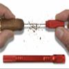 Prestige Import Group 4-in-1 Cigar Draw Enhancer Tool with 2 Built-in Punchers, Nubber, & Notch Bladed Needle - Color: Red view 1