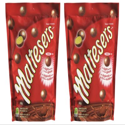 Malteser Milk Chocolate Candy, 165g/5.8oz, 2-Pack, Malted Honeycomb Balls