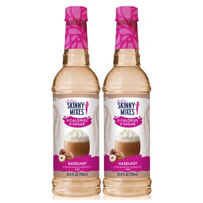 Jordan's Skinny Mixes Syrups, Hazelnut Coffee Syrup, Sugar Free, 25.4 Ounces (Pack of 2), Zero Calorie Drink Flavoring & Mixes