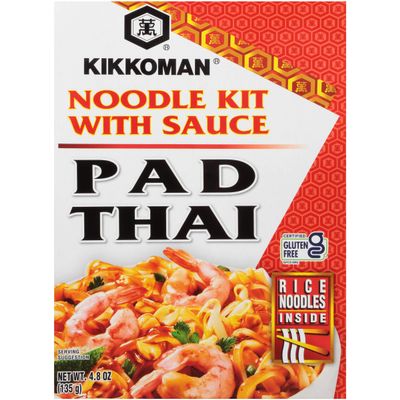Kikkoman Gluten-Free Pad Thai Noodle Kit With Sauce, 4.8 Oz (Pack Of 6)