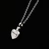 OIJH Stainless Steel Mirror Polish I Love You Heart Cremation Urn Pendant Perfume Bottles Necklace Jewelry 50cm view 4