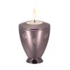 OIJH Stainless Steel Engraved Cremation Candle Holder for Ash Urns Funeral Casket for Memorial-Coffee_Gold_Color_ view 1